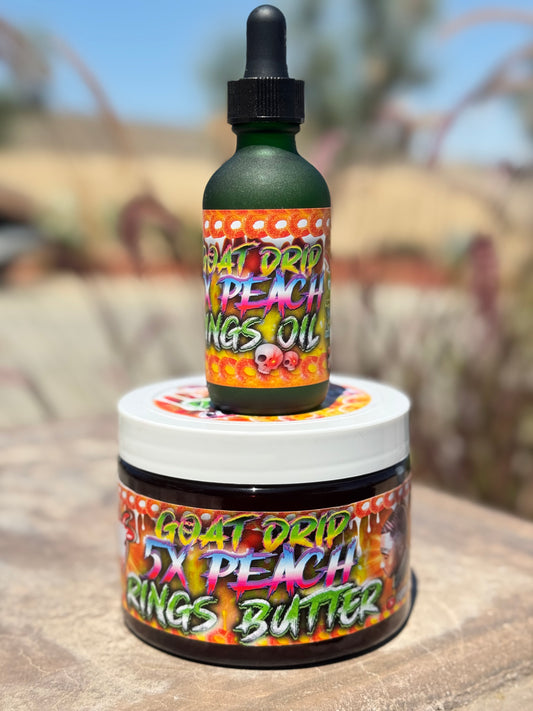 THE NEW 5X PEACH RINGS OIL+ 5X PEACH RINGS BUTTER!