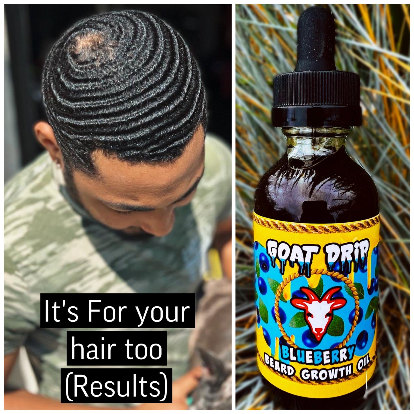 Goat Drip Blueberry Beard Growth Oil