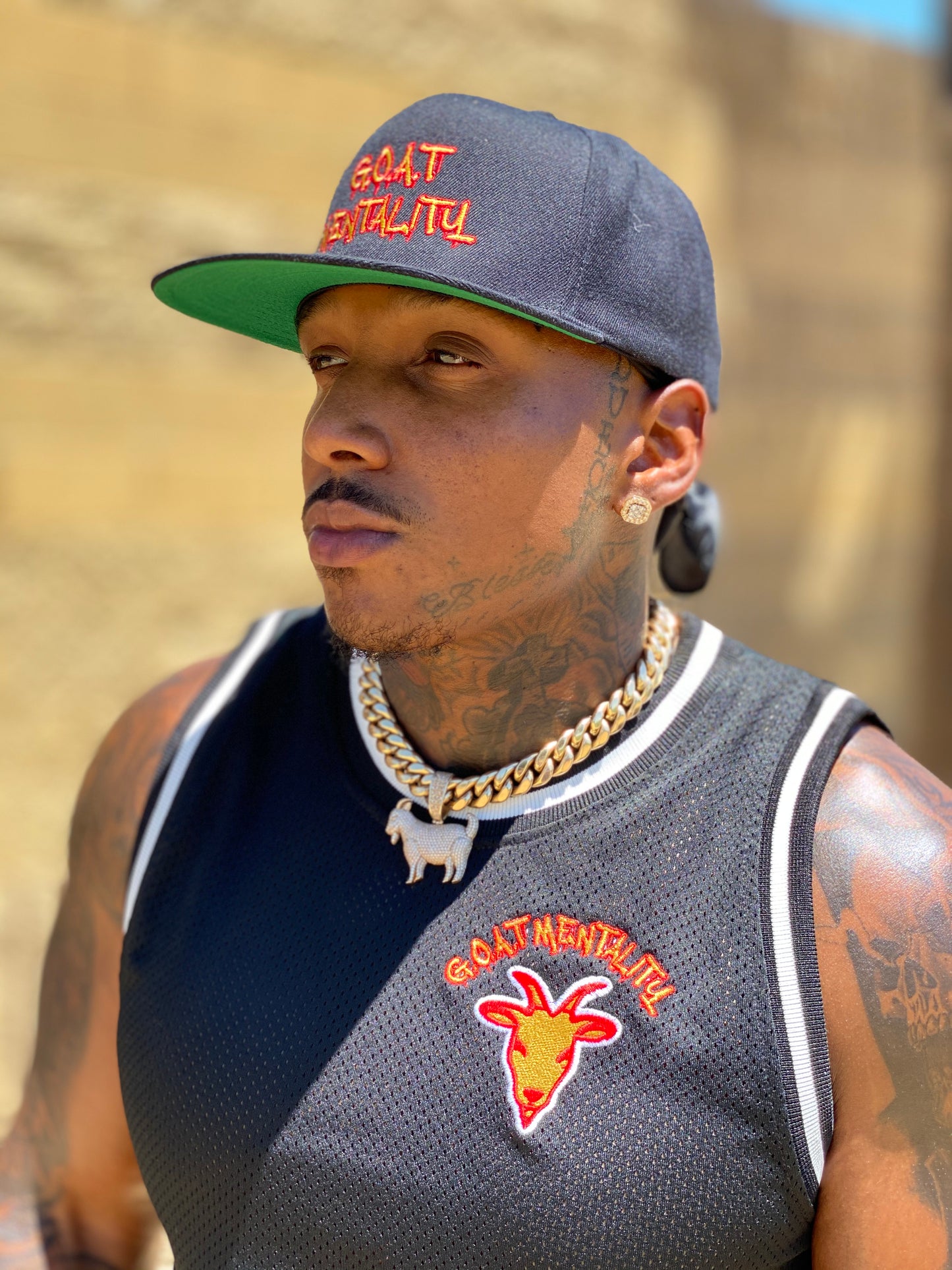 Goat Mentality Jersey, Hat & Shorts Set