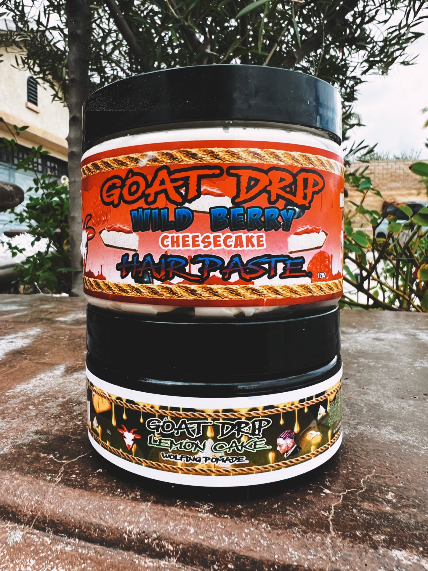 LEMON CAKE POMADE + WILD BERRY CHEESECAKE HAIRPASTE DUO!