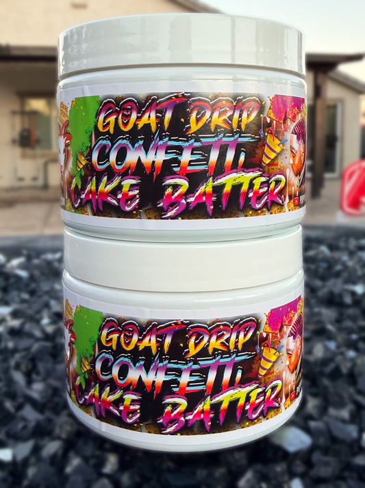 BLACK FRIDAY SPECIAL 12OZ GOAT DRIP CONFETTI CAKE BATTER X2!