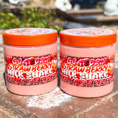 8oz GOAT DRIP STRAWBERRY MILKSHAKE DEEP MOISTURIZER X2!