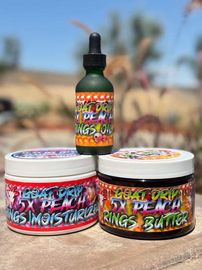 THE NEW 5X PEACH RINGS OIL, MOISTURIZER, & BUTTER DUO BUNDLE!
