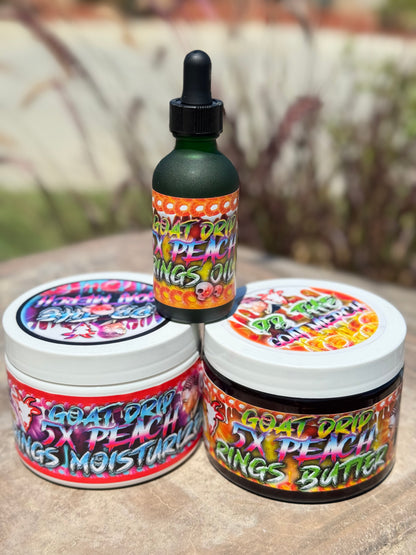 THE NEW 5X PEACH RINGS OIL, MOISTURIZER, & BUTTER DUO BUNDLE!