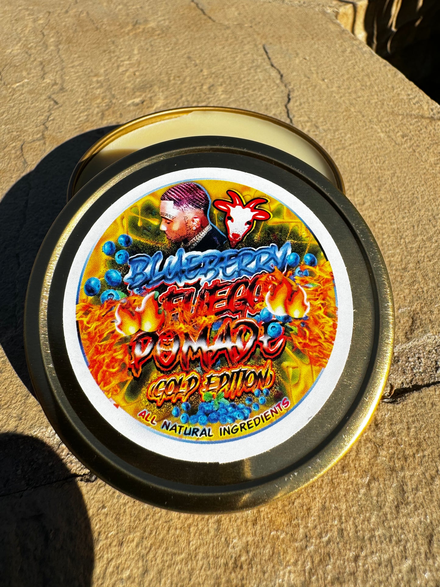 NEW BLUEBERRY FUEGO POMADE ( GOLD EDITION )