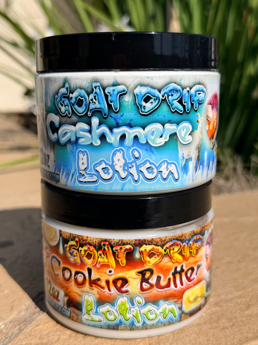 12oz Goat Drip Cashmere Cologne Lotion + Cookie Butter Lotion!