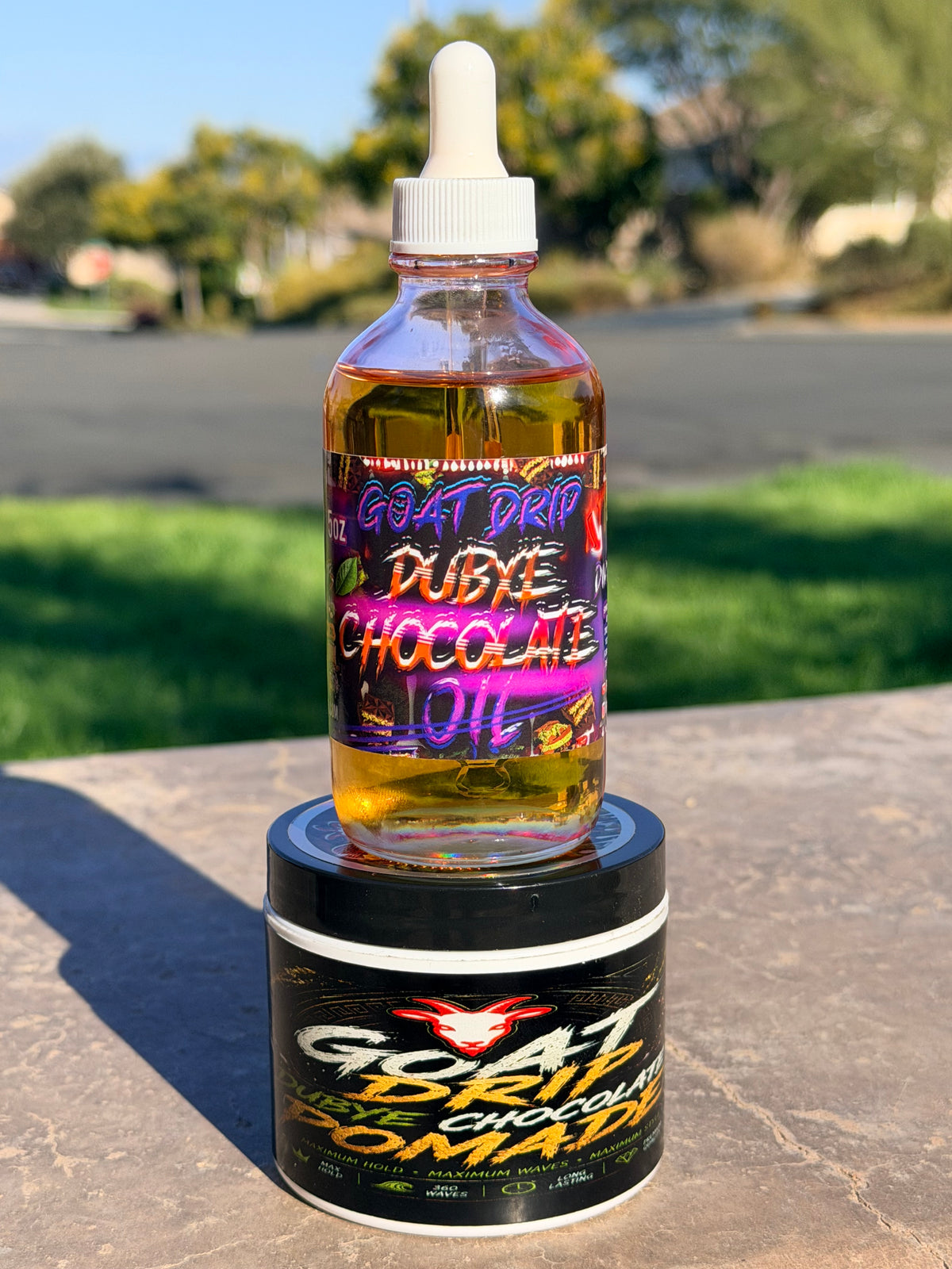 GOAT DRIP DUBYE CHOCOLATE POMADE + OIL!