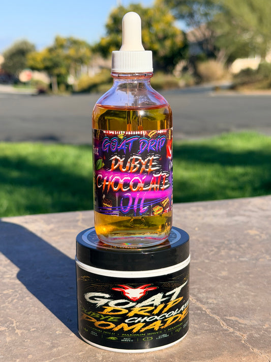GOAT DRIP DUBYE CHOCOLATE POMADE + OIL!