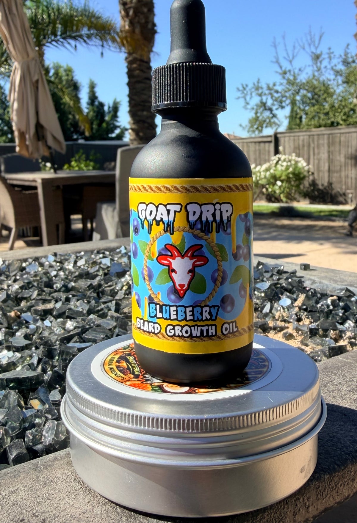 4OZ GOAT DRIP BEARD BALM + BLUEBERRY BEARD GROWTH OIL!