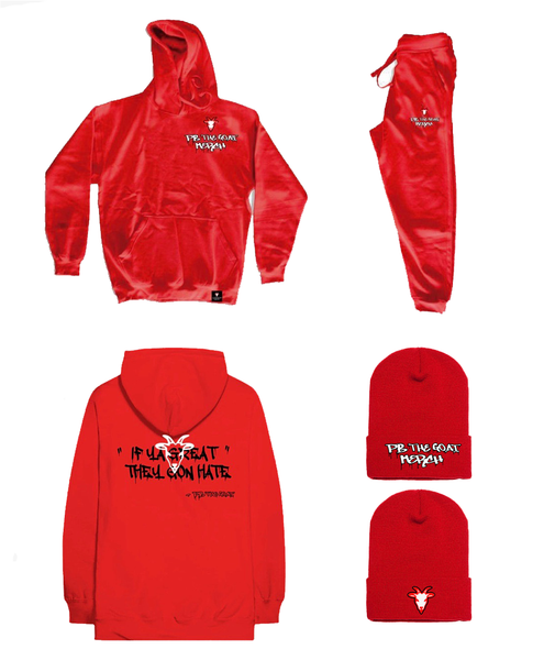Pb The Goat Merch Drip Sweat Suit Set W/ Beanie!