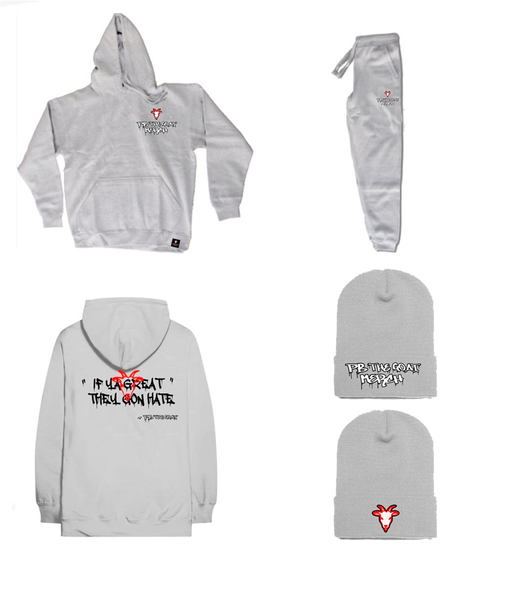 Pb The Goat Merch Drip Sweat Suit Set W/ Beanie!