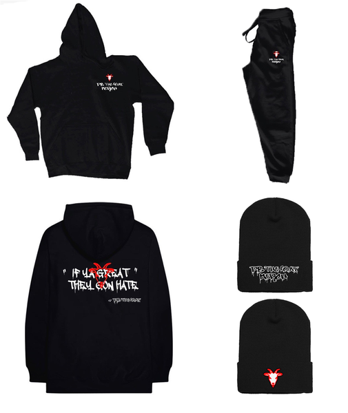 Pb The Goat Merch Drip Sweat Suit Set W/ Beanie!