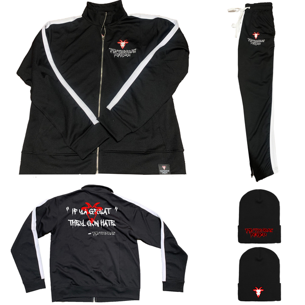 Pb the Goat Merch Drip Track Suit Set W/ Beanie!
